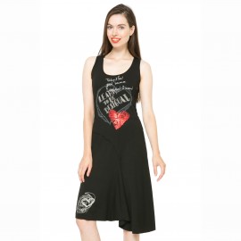 Платье без рукавов, с принтом, асимметричное  DESIGUAL, Vest Alexandra