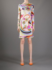 Стильное цветное летнее платье Emilio Pucci