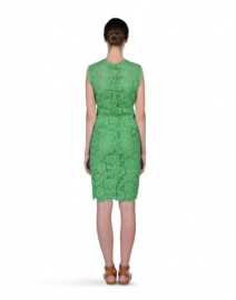 Зеленое кружевное платье Valentino