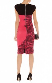 Красное платье-футляр с контрастной вышивкой Asos
