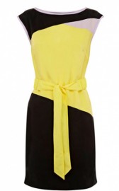 Желтое платье из легкой тонкой ткани Asos