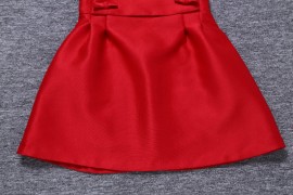 Красное платье с бантиками Valentino