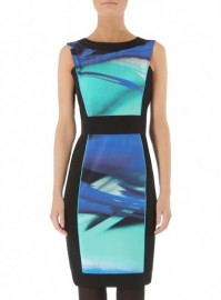 Привлекательное платье с синим графическим рисунком Asos