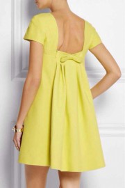Желтое платье в стиле baby-doll Roberto Cavalli
