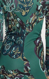 Зеленое трикотажное платье в обтяжку Emilio Pucci