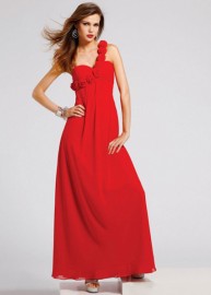 Красное вечернее платье из шелка BCBG MaxAzria