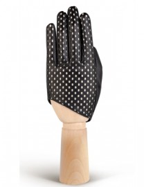 Автомобильные перчатки женские без пальцев IS02200 black/beige (Eleganzza)
