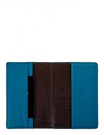 Обложка для паспорта Labbra L-J10258 blue/beige 