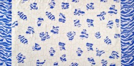 Палантин женские шелк 80х175 B02-3140-12 (Eleganzza)