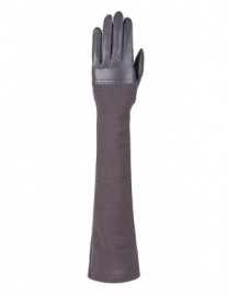 Перчатки кожаные высокие без пальцев IS01015 charcoal (Eleganzza)