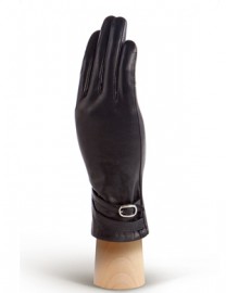 Перчатки кожаные женские подкладка из шелка AND W12FT 0038 black (Anyday)