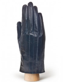 Перчатки мужские подкладка из шелка HP65 d.blue (Eleganzza)