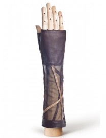 Перчатки женские без пальцев 401 d.brown (Eleganzza)