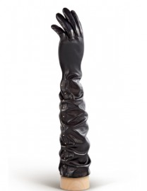 Перчатки женские подкладка из шелка 1392w black (Eleganzza)