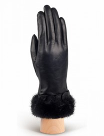 Перчатки женские 100% шерсть IS194 black (Eleganzza)
