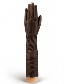 Перчатки женские 100% шерсть IS598 d.brown (Eleganzza)