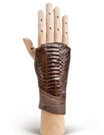 Перчатки женские без пальцев 260 brown (Eleganzza)