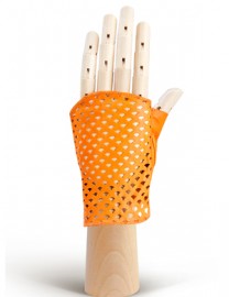 Перчатки женские без пальцев 280 orange (Eleganzza)