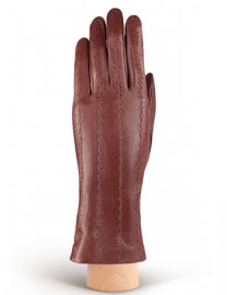Перчатки женские кожаные без пальцев HP18 cognac (Eleganzza)