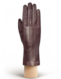 Перчатки женские кожаные без пальцев HP18 d.brown (Eleganzza)
