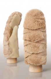 Перчатки женские (шерсть и кашемир) IS09800 beige (Eleganzza)