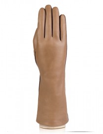 Перчатки женские (шерсть и кашемир) TOUCH F-IS0065 taupe/d.brown (Eleganzza)