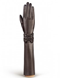 Перчатки женские подкладка из шелка F-IS0075 d.brown (Eleganzza)
