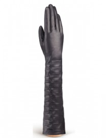 Перчатки женские подкладка из шелка IS02005 d.grey (Eleganzza)