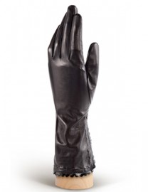 Перчатки женские подкладка из шелка IS02843 black (Eleganzza)