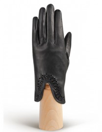 Перчатки женские подкладка из шелка IS228 black (Eleganzza)