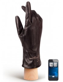 Перчатки женские подкладка из шелка TOUCH IS02023 black (Eleganzza)