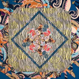 Платок женские шелк 110х110 B04-3152-12 (Eleganzza)