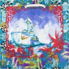 Платок женские шелк 90х90 B04-3163-12 (Eleganzza)