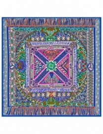 Платок женские шелк 90х90 B04-3175-12 (Eleganzza)