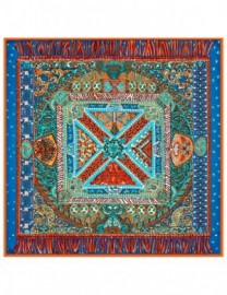 Платок женские шелк 90х90 B04-3175-18 (Eleganzza)