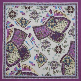 Платок женские шелк 90х90 B08-3164-10 (Eleganzza)