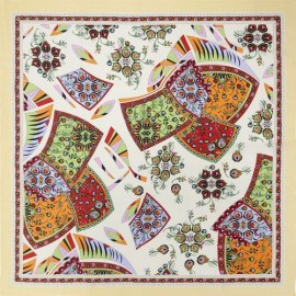 Платок женские шелк 90х90 B08-3164-17 (Eleganzza)