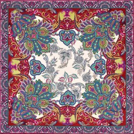 Платок женские шелк 90х90 D03-1132-08 (Eleganzza)