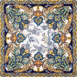 Платок женские шелк 90х90 D03-1132-10 (Eleganzza)
