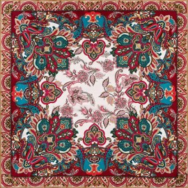 Платок женские шелк 90х90 D03-1132-16 (Eleganzza)