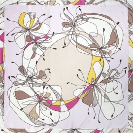 Платок женские шелк 90х90 KE04-7005-03 (Eleganzza)