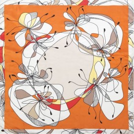 Платок женские шелк 90х90 KE04-7005-18 (Eleganzza)