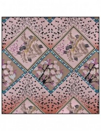 Платок женские шелк 90х90 KE04-7014-15 (Eleganzza)