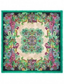 Платок женские шелк+шерсть+мод 140х140 KE16-7006-05 (Eleganzza)