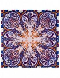 Платок женские шелк+шерсть+мод 140х140 KE16-7007-10 (Eleganzza)