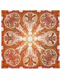 Платок женские шелк+шерсть+мод 140х140 KE16-7007-18 (Eleganzza)