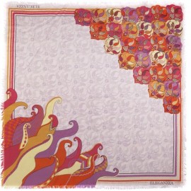 Платок женские шелк+виск 110х110 D34-1143-18 (Eleganzza)