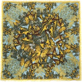 Платок женские шелк+виск 110х110 D34-1146-17 (Eleganzza)