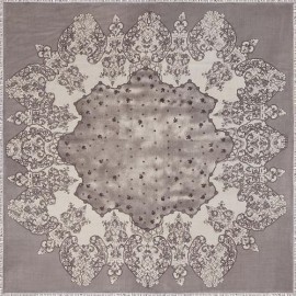 Платок женские шерсть+кашемир 135х135 S42-0700-19 (Eleganzza)
