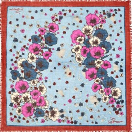 Платок женские шерсть+кашемир 90х90 Y42-7121-11 (Eleganzza)